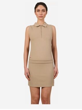 LUNE ACTIVE- Forest Essentiel Sleeveless Polo Brown Size XS